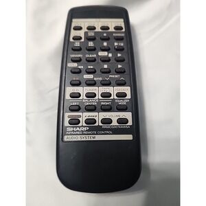 SHARP RRMCG0074AWSA REMOTE CONTROL, CMSC640, CMSC660, CMSR550, CMSR550AV CMSR600